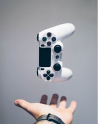 Hand catching gaming control